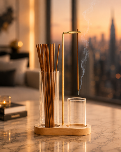 2 in 1 Incense Holder Natural